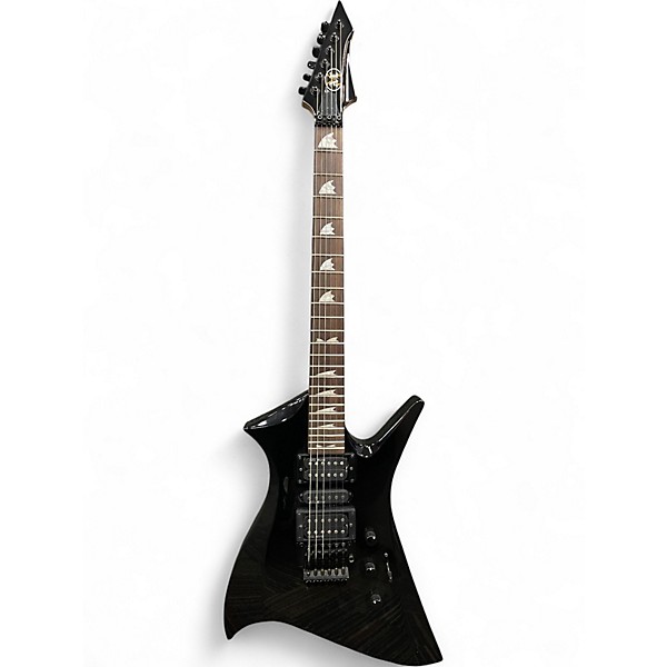 Used AXL Mayhem FireAx Black Solid Body Electric Guitar