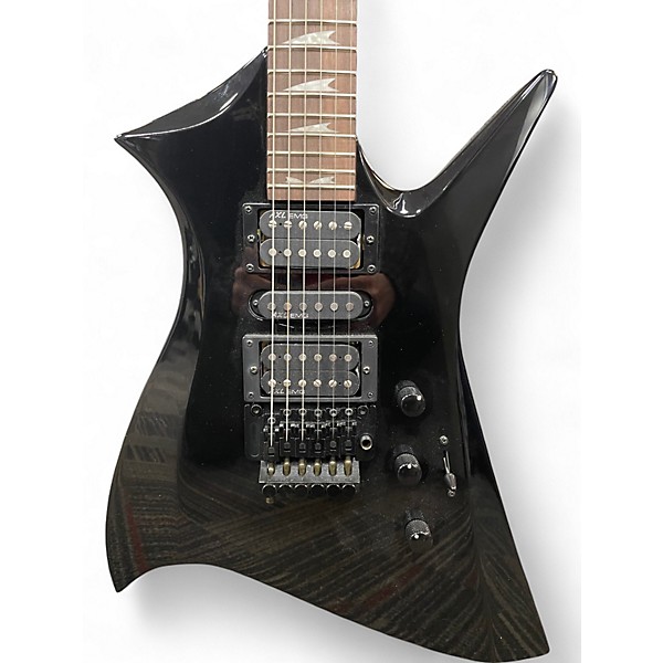 Used AXL Mayhem FireAx Black Solid Body Electric Guitar