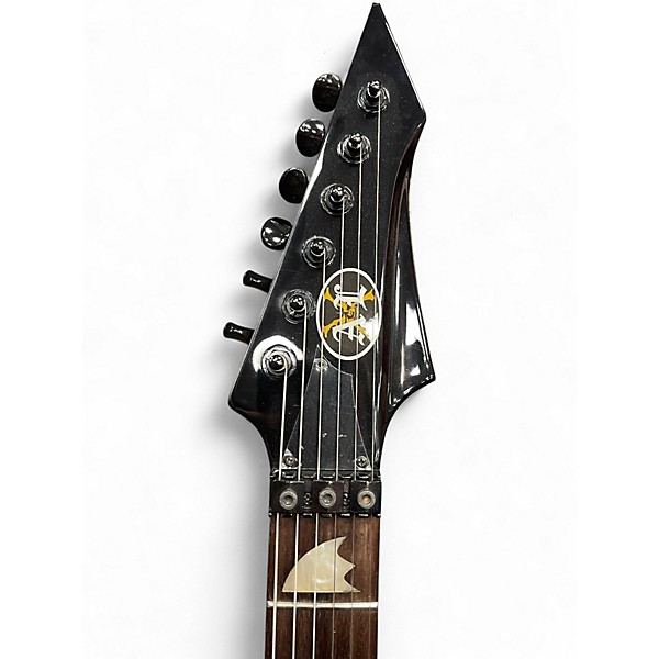 Used AXL Mayhem FireAx Black Solid Body Electric Guitar