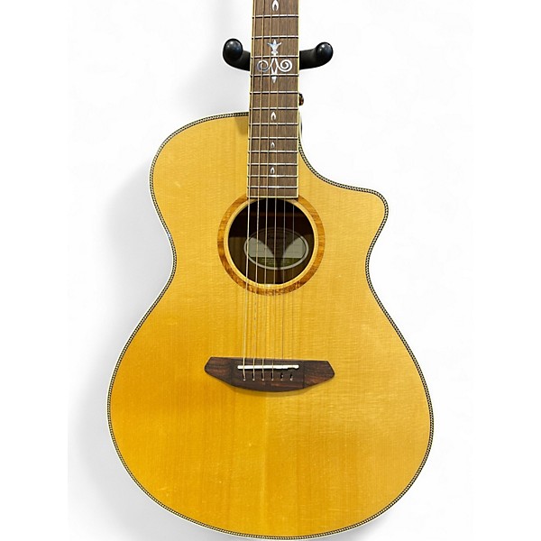 Used Breedlove Pursuit Concert 25th Natural Acoustic Electric Guitar