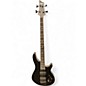 Used Schecter Guitar Research SLS Elite-4 Evil Twin Satin Black Electric Bass Guitar thumbnail