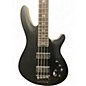 Used Schecter Guitar Research SLS Elite-4 Evil Twin Satin Black Electric Bass Guitar