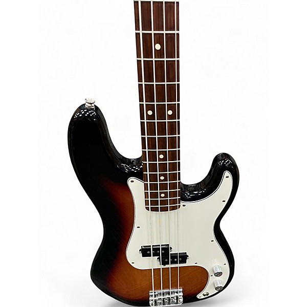 Used Fender Standard Precision Bass SUNBURST Electric Bass Guitar