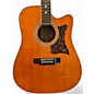 Used 2014 Epiphone DR500MCE Masterbuilt Antique Natural Acoustic Electric Guitar
