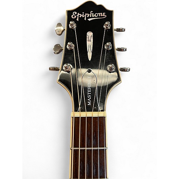 Used 2014 Epiphone DR500MCE Masterbuilt Antique Natural Acoustic Electric Guitar
