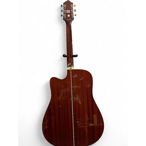 Used 2014 Epiphone DR500MCE Masterbuilt Antique Natural Acoustic Electric Guitar