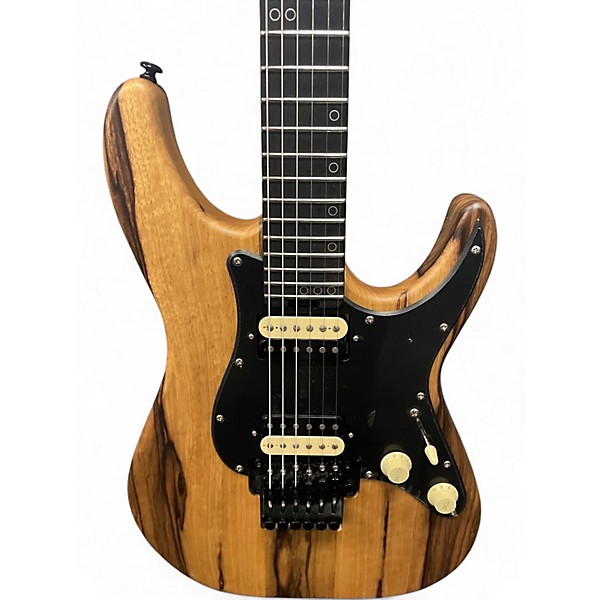 Used Schecter Guitar Research Sun Valley Super Shredder Exotic Black Limba Natural Solid Body Electric Guitar