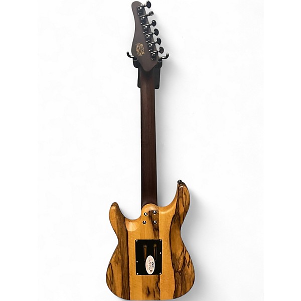 Used Schecter Guitar Research Sun Valley Super Shredder Exotic Black Limba Natural Solid Body Electric Guitar