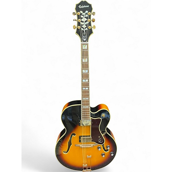 Used Epiphone Broadway Vintage Sunburst Hollow Body Electric Guitar