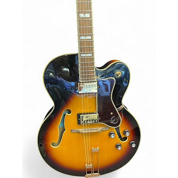 Used Epiphone Broadway Vintage Sunburst Hollow Body Electric Guitar