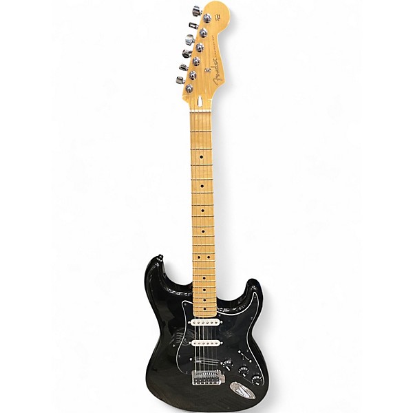 Used Fender Player Stratocaster Black Solid Body Electric Guitar