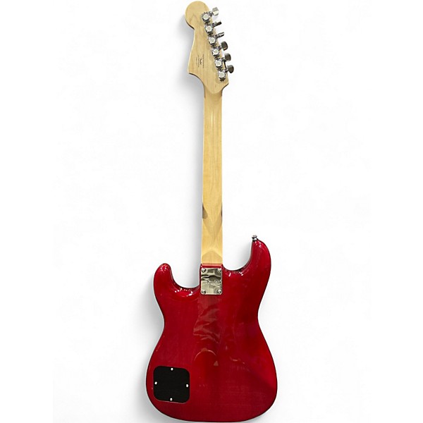 Used Squier STRATOSONIC Black Cherry Solid Body Electric Guitar