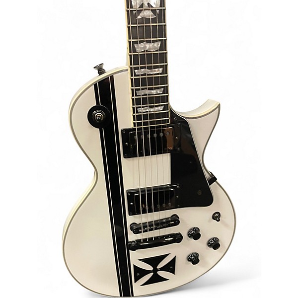 Used ESP James Hetfield Iron Cross Alpine White Solid Body Electric Guitar