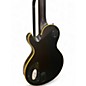 Used Schecter Guitar Research Blackjack ATX Solo 6 Black and Gold Solid Body Electric Guitar