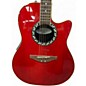 Used Ovation APPLAUSE AE28 Wine Red Acoustic Electric Guitar