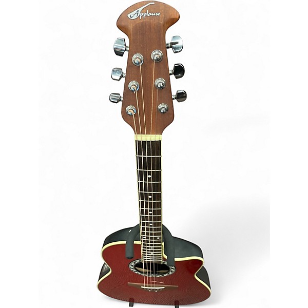 Used Ovation APPLAUSE AE28 Wine Red Acoustic Electric Guitar