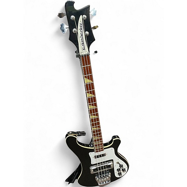 Vintage 1989 Rickenbacker 4001 Black Electric Bass Guitar
