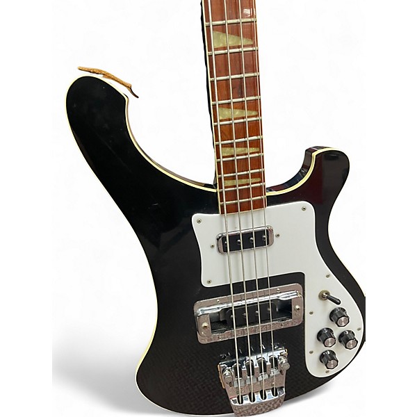 Vintage 1989 Rickenbacker 4001 Black Electric Bass Guitar