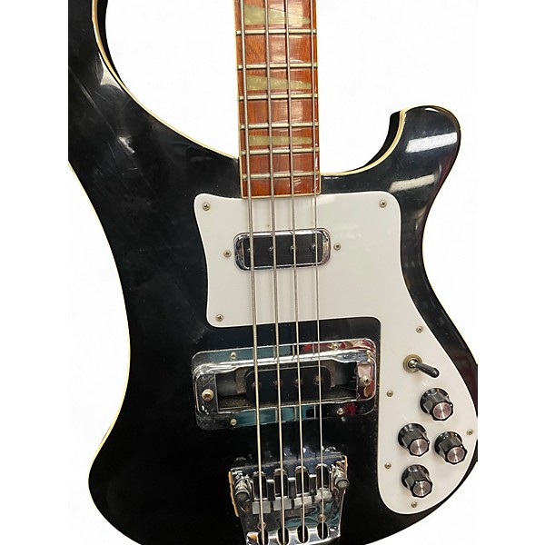 Vintage 1989 Rickenbacker 4001 Black Electric Bass Guitar