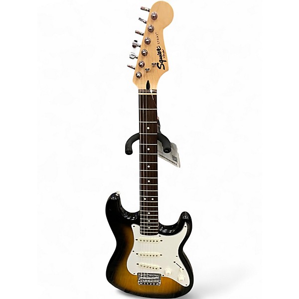 Used Squier SHORT SCALE STRAT Sunburst Solid Body Electric Guitar
