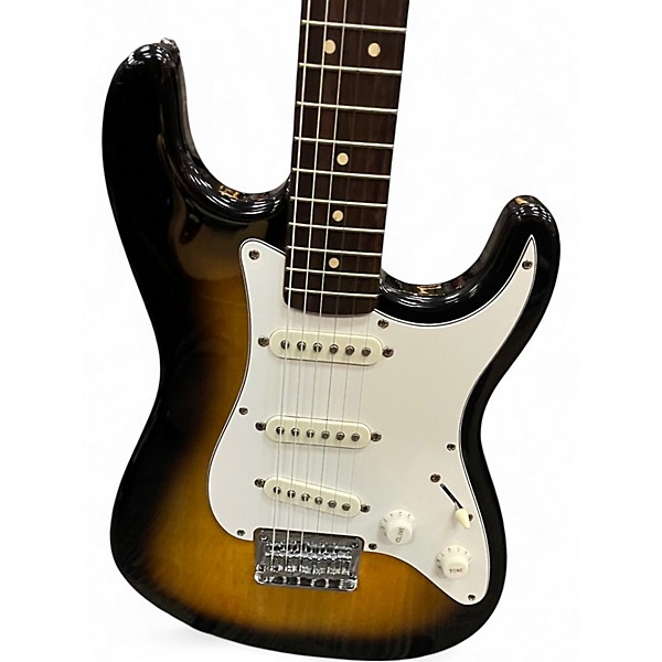 Used Squier SHORT SCALE STRAT Sunburst Solid Body Electric Guitar