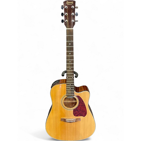 Used Ibanez pf5ce natural Acoustic Electric Guitar