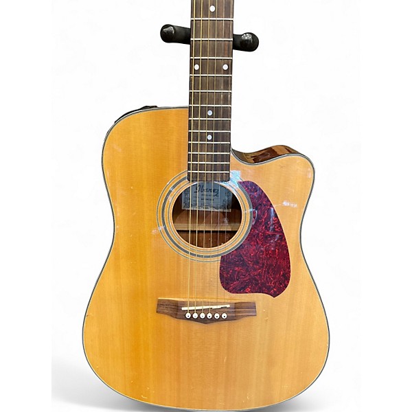 Used Ibanez pf5ce natural Acoustic Electric Guitar