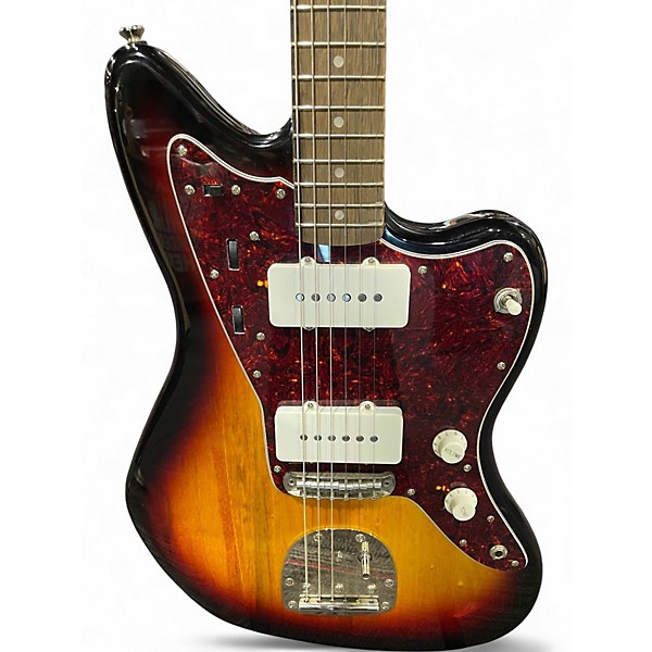 Used Squier JAZZMASTER 3 Color Sunburst Solid Body Electric Guitar