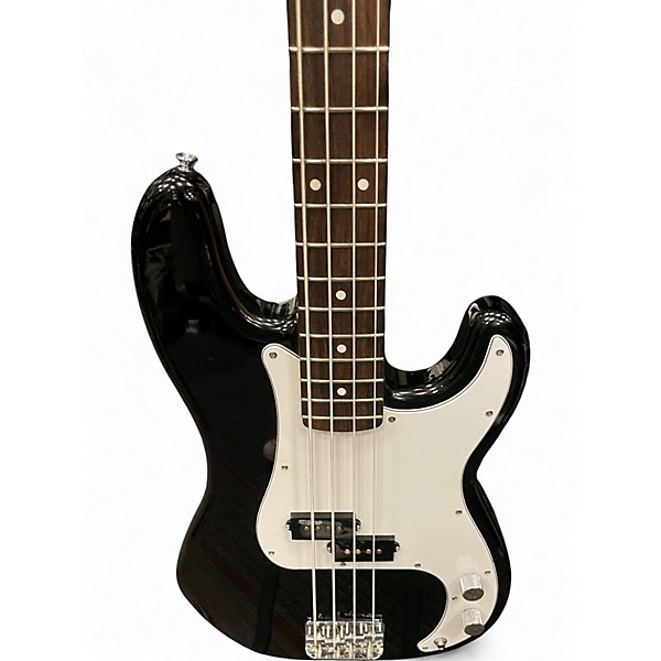 Used Fender Standard Precision Bass Black Electric Bass Guitar