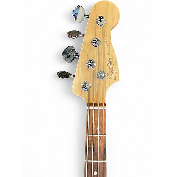 Used Squier Precision Bass Two-Tone Burst Electric Bass Guitar