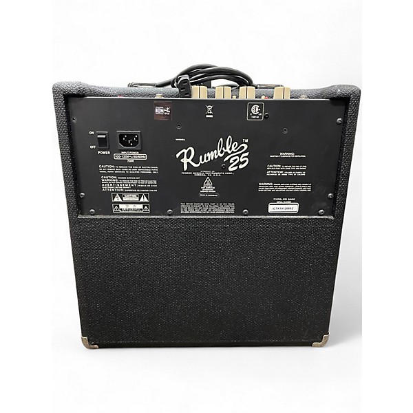 Used Fender RUMBLE 25 Bass Combo Amp