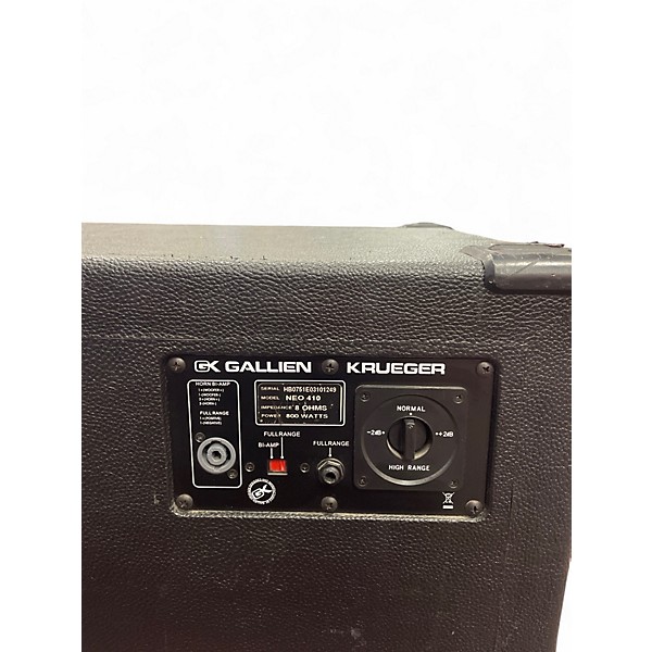 Used Gallien-Krueger NEO 410 Bass Cabinet