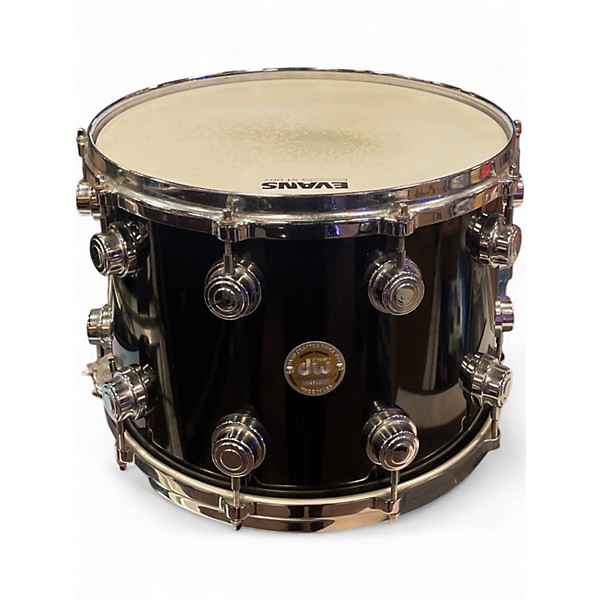 Used DW 14X10 Collector's Series Maple Snare Black and Silver Drum