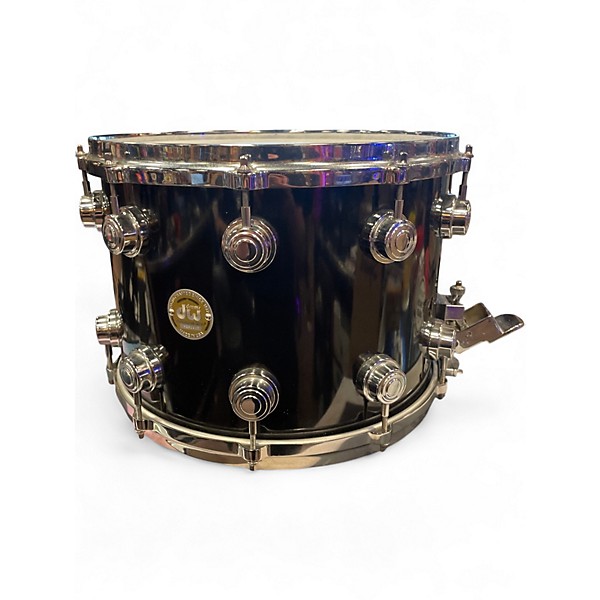 Used DW 14X10 Collector's Series Maple Snare Black and Silver Drum