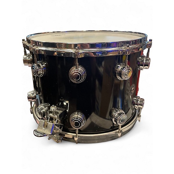Used DW 14X10 Collector's Series Maple Snare Black and Silver Drum