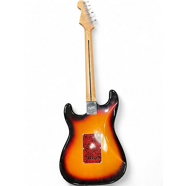 Used Squier Standard Stratocaster 3 Color Sunburst Solid Body Electric Guitar