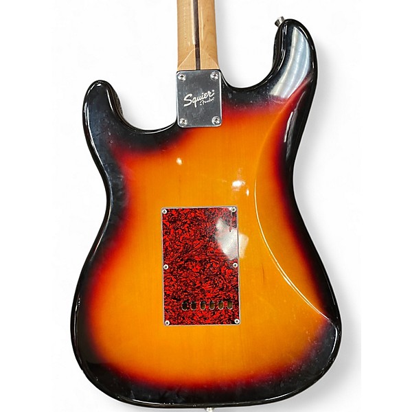 Used Squier Standard Stratocaster 3 Color Sunburst Solid Body Electric Guitar