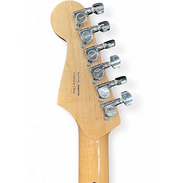 Used Squier Standard Stratocaster 3 Color Sunburst Solid Body Electric Guitar