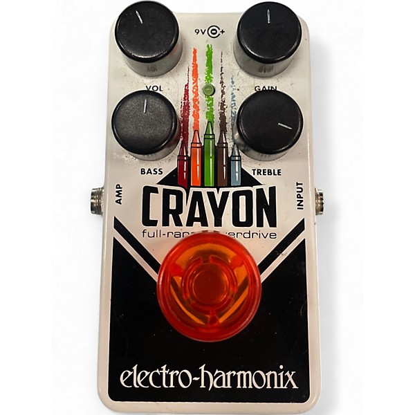 Used Electro-Harmonix Crayon Full Range Overdrive Effect Pedal