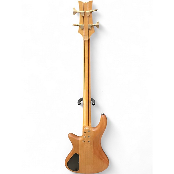 Used Schecter Guitar Research Diamond Custom 4 Natural Electric Bass Guitar