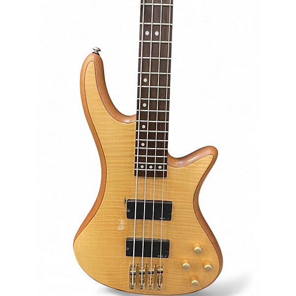 Used Schecter Guitar Research Diamond Custom 4 Natural Electric Bass Guitar