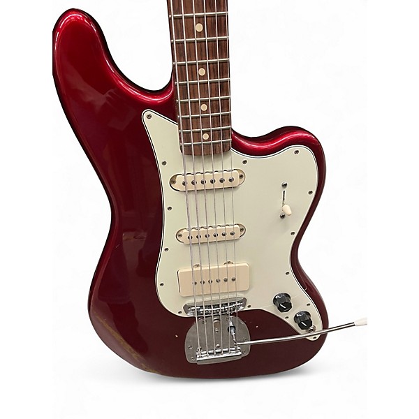 Used Fender Pawn Shop Bass VI Baritone RED Electric Bass Guitar