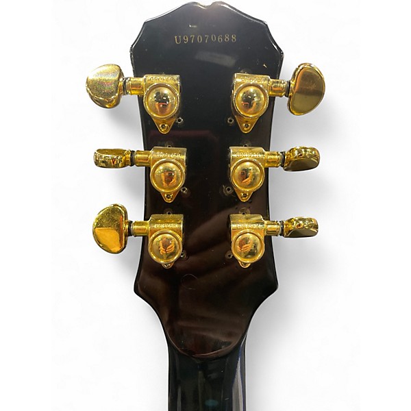 Used Epiphone Custom Black Beauty Black Solid Body Electric Guitar