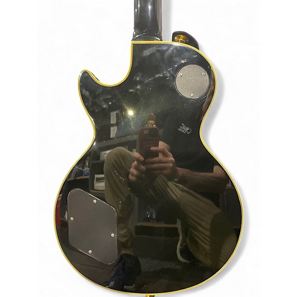 Used Epiphone Custom Black Beauty Black Solid Body Electric Guitar
