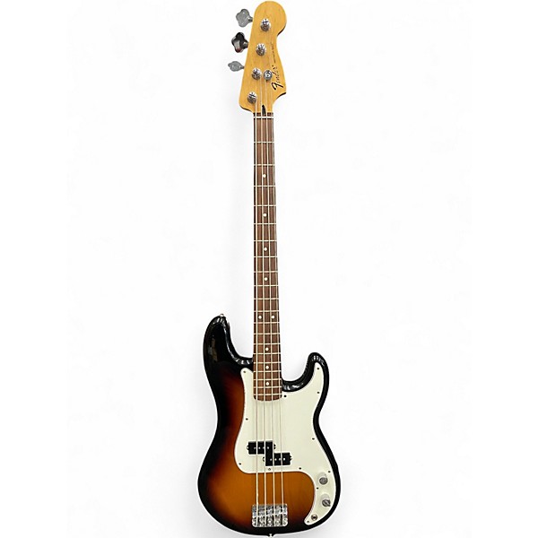 Used Fender Standard Precision Bass Brown Sunburst Electric Bass Guitar