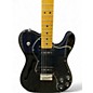 Used Fender Modern Player Telecaster Thinline Deluxe Trans Black Hollow Body Electric Guitar