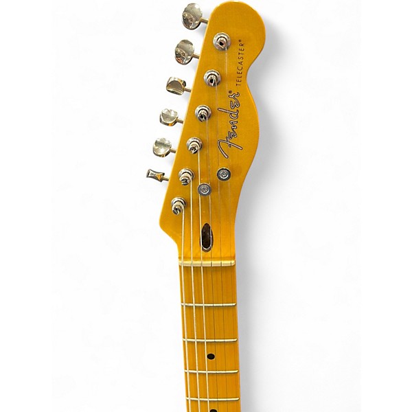 Used Fender Modern Player Telecaster Thinline Deluxe Trans Black Hollow Body Electric Guitar