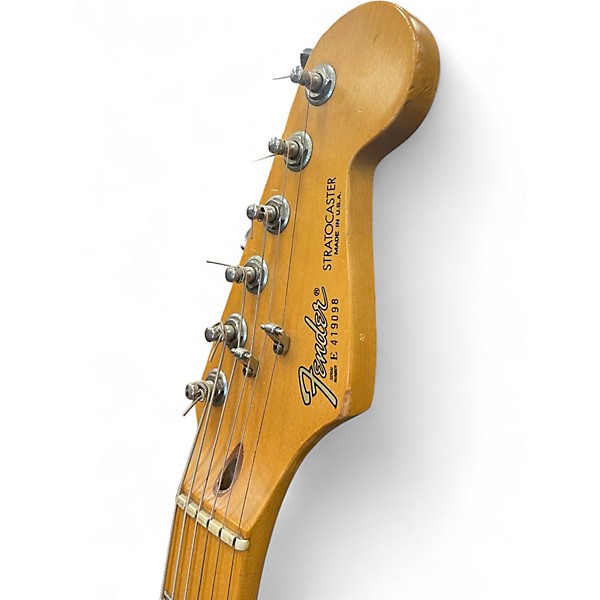 Used 1987 Fender American Standard Stratocaster Buttercream Solid Body Electric Guitar