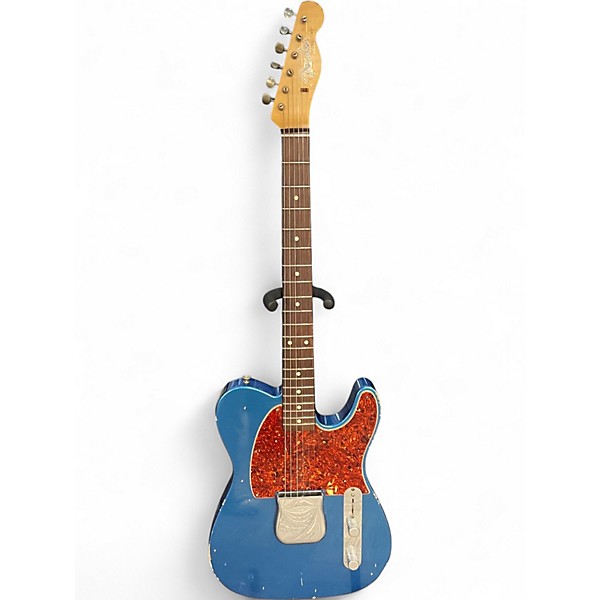 Used Fender Masterbuilt by Jason Smith Esquire Heavy Relic Lake Placid Blue Solid Body Electric Guitar