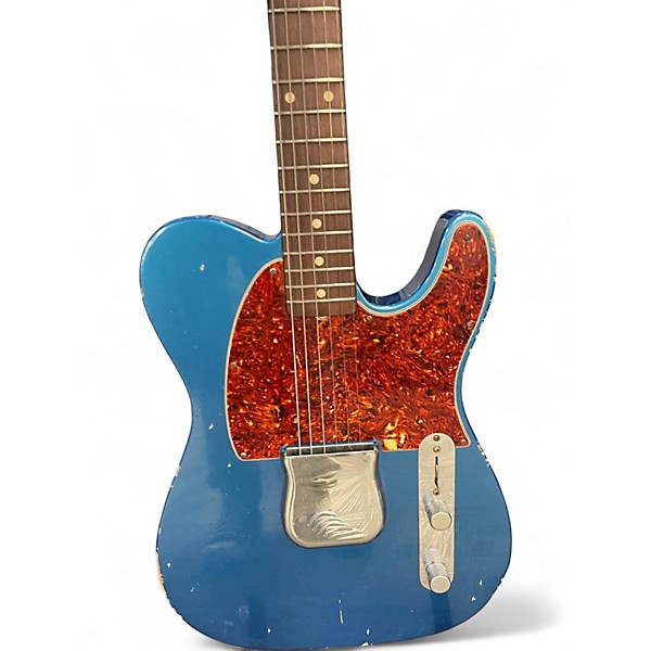 Used Fender Masterbuilt by Jason Smith Esquire Heavy Relic Lake Placid Blue Solid Body Electric Guitar
